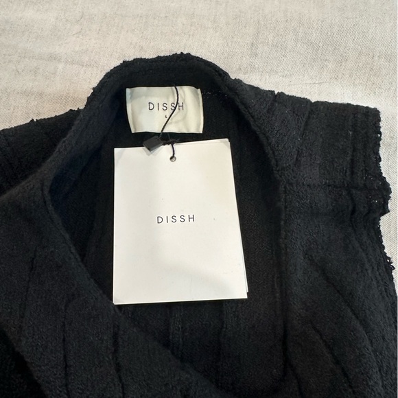 Women's DISSH Rem Black Knit Midi Dress - Picture 6 of 12